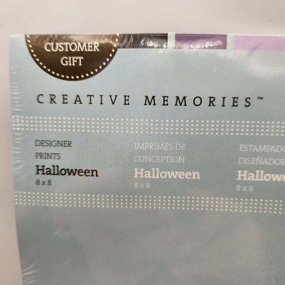 Creative Memories Customer Gift Halloween Designer Prints 8x8 From 2008